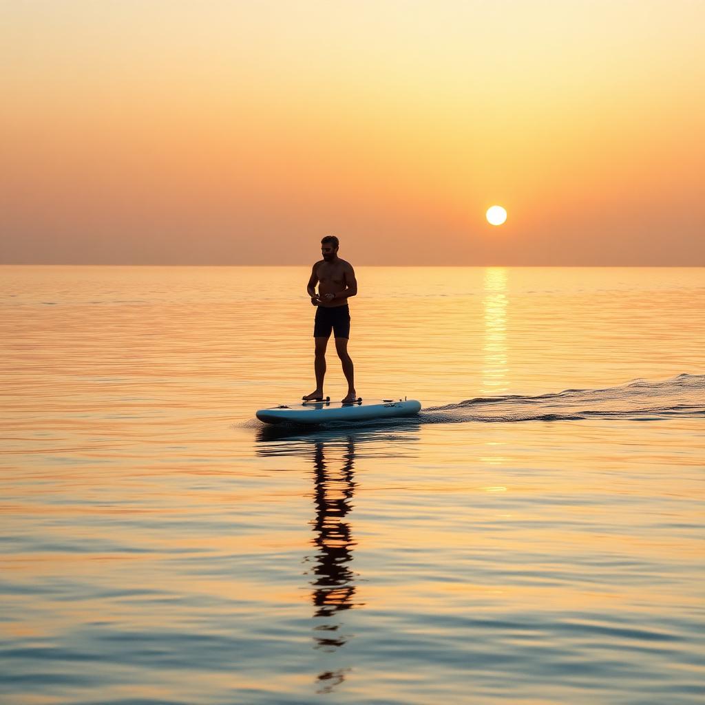 Rider carving on an Awake board